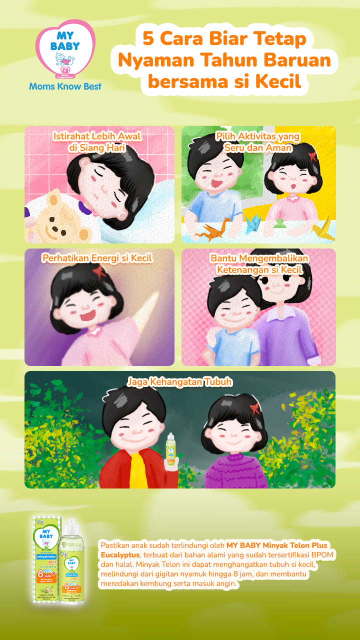 5 Cara Biar Tetap Nyaman Tahun Baruan bersama si Kecil